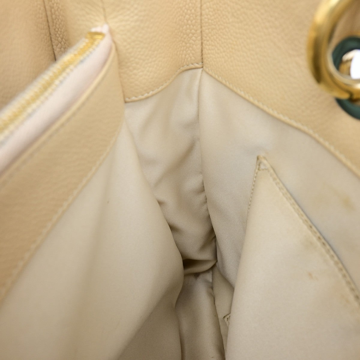 Chanel Grand Shopping Tote Quilted Calfskin, BEIGE, CALFSKIN, Shoulder bag