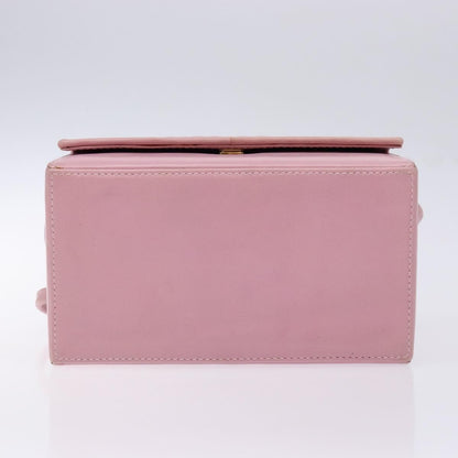 Fendi Classic Box Bag Leather, PINK, LEATHER, Handbag