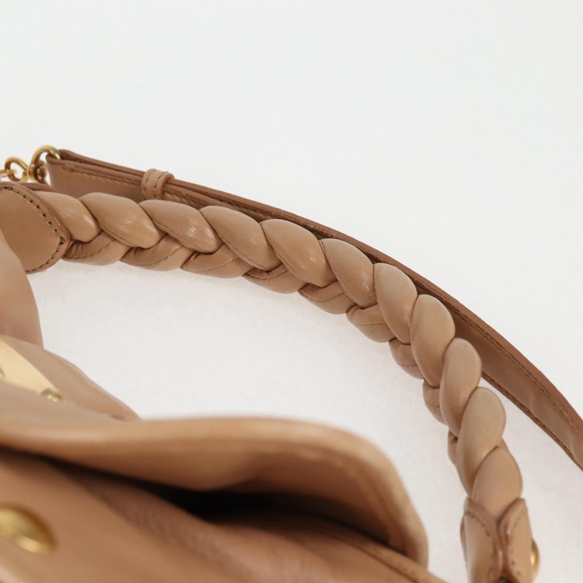 Miu Miu Coffer Convertible Hobo Matelasse Leather, BEIGE, LEATHER, Handbag