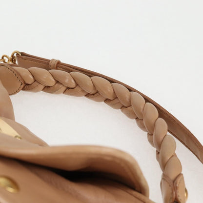 Miu Miu Coffer Convertible Hobo Matelasse Leather, BEIGE, LEATHER, Handbag