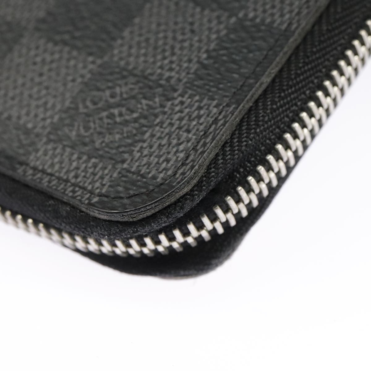 Louis Vuitton Zippy wallet vertical Damier Graphite, BLACK, CANVAS, Wallets