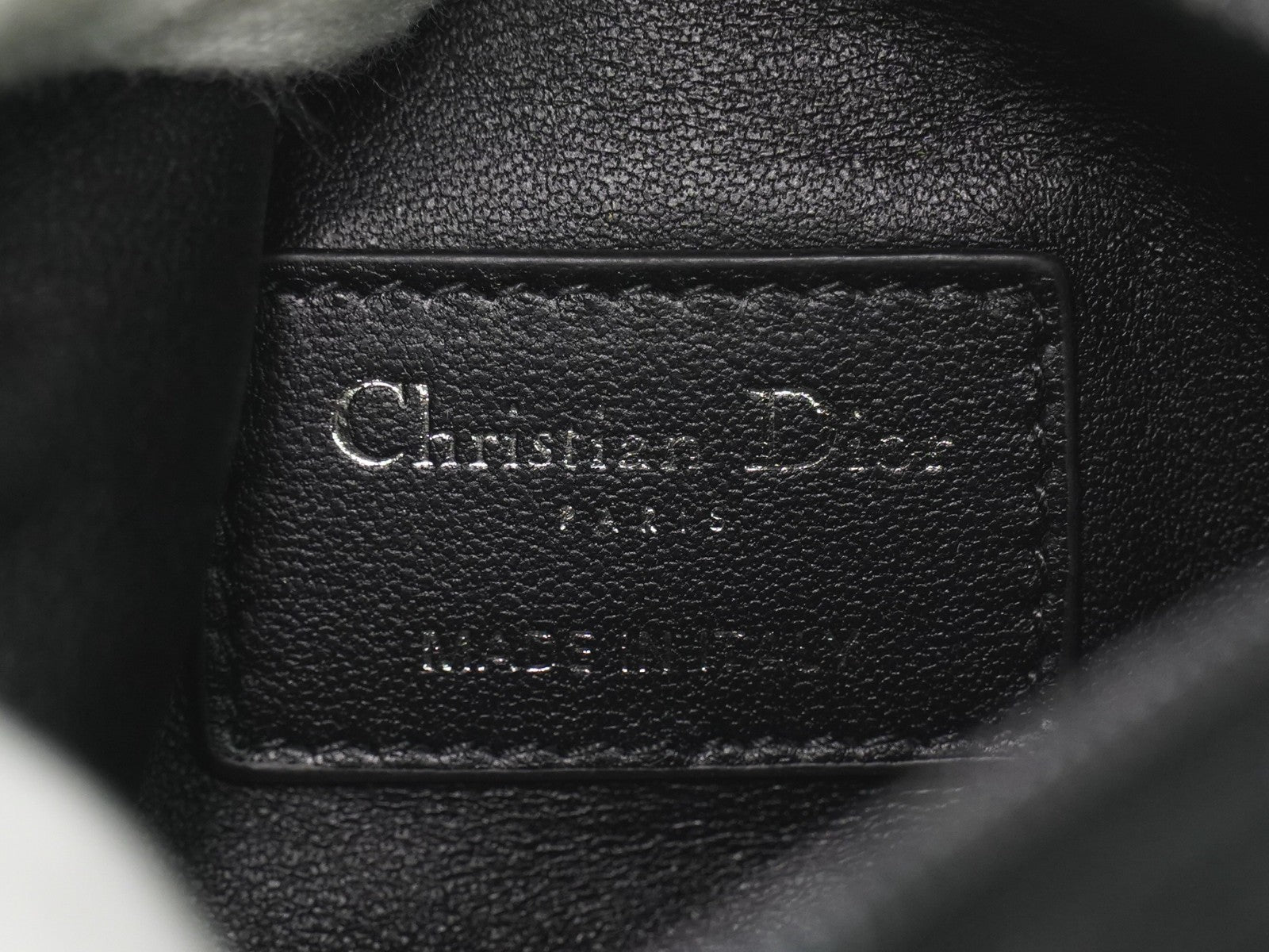 Christian Dior DiorTravel Nomad Pouch Macrocannage Quilt Calfskin, Black, Leather, Clutch