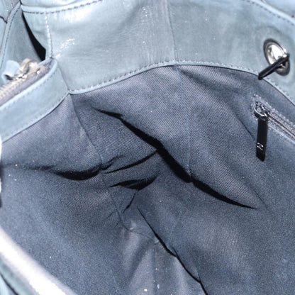 Chanel CC Charm Tote Quilted Iridescent Calfskin, GREEN, LEATHER, Tote bag