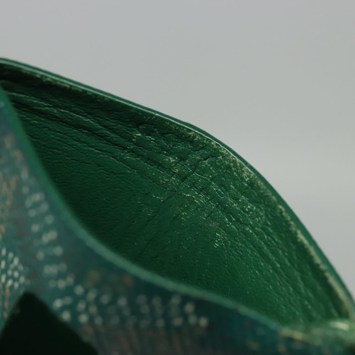 Goyard Goyardine Lanyard ID Holder Coated Canvas, GREEN, PVC, Card Holders