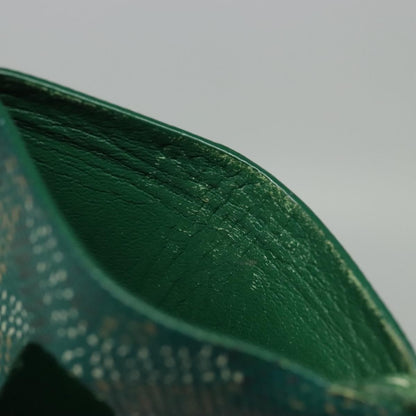 Goyard Goyardine Lanyard ID Holder Coated Canvas, GREEN, PVC, Card Holders