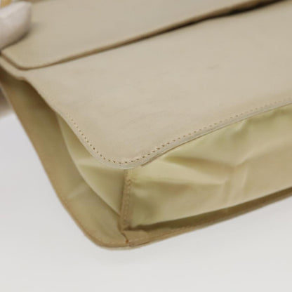 Prada Flap Shoulder Bag Leather, BEIGE, LEATHER, Shoulder bag