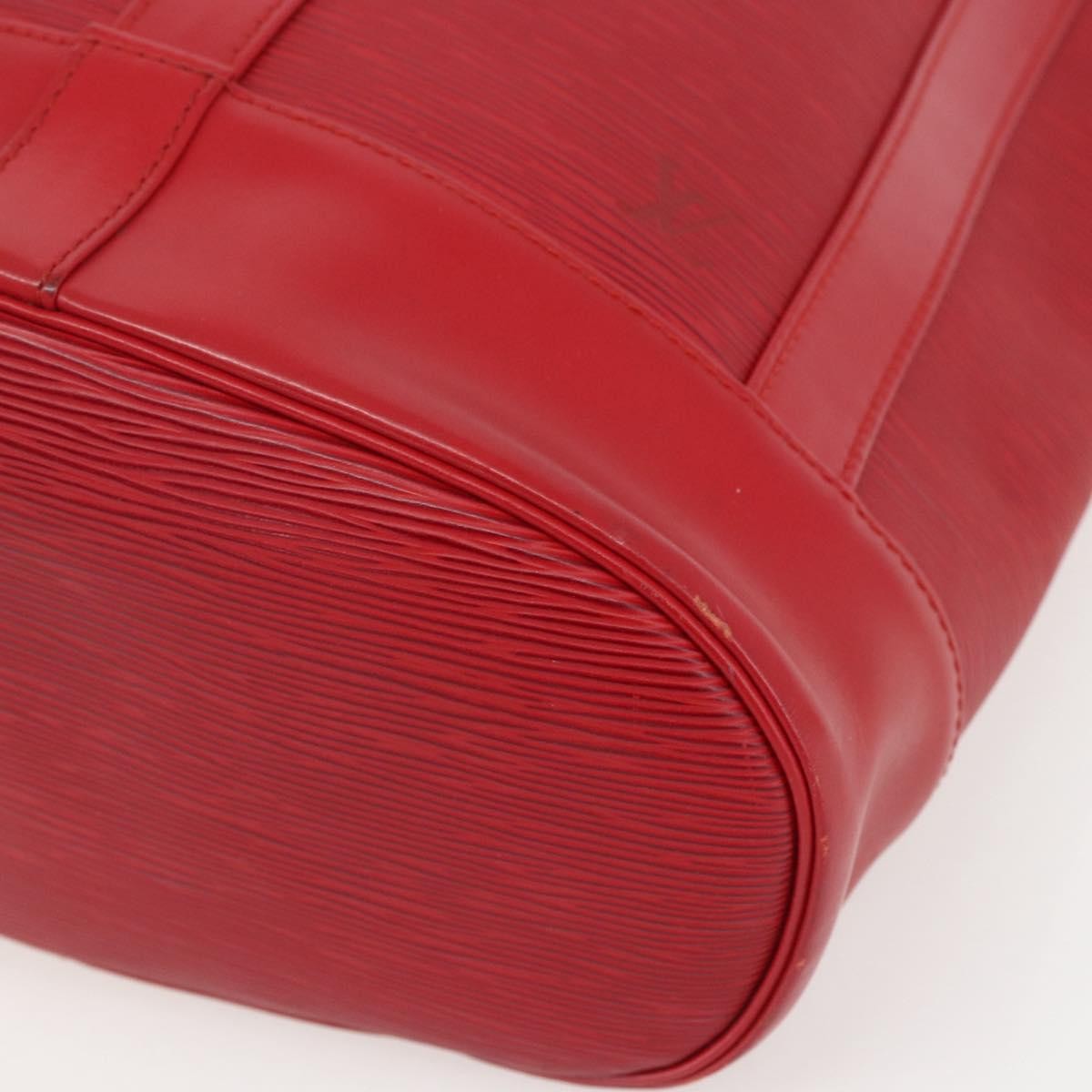 Louis Vuitton Randonnee Backpack Epi Leather, RED, LEATHER, Shoulder bag