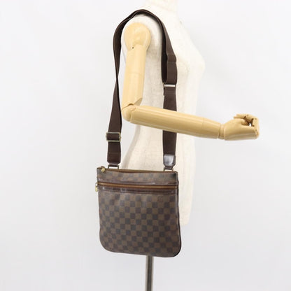 Louis Vuitton Bosphore Pochette Damier, BROWN, CANVAS, Shoulder bag