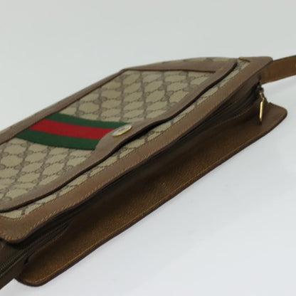 Gucci Vintage Shoulder Bag GG Coated Canvas, BEIGE, PVC, Shoulder bag