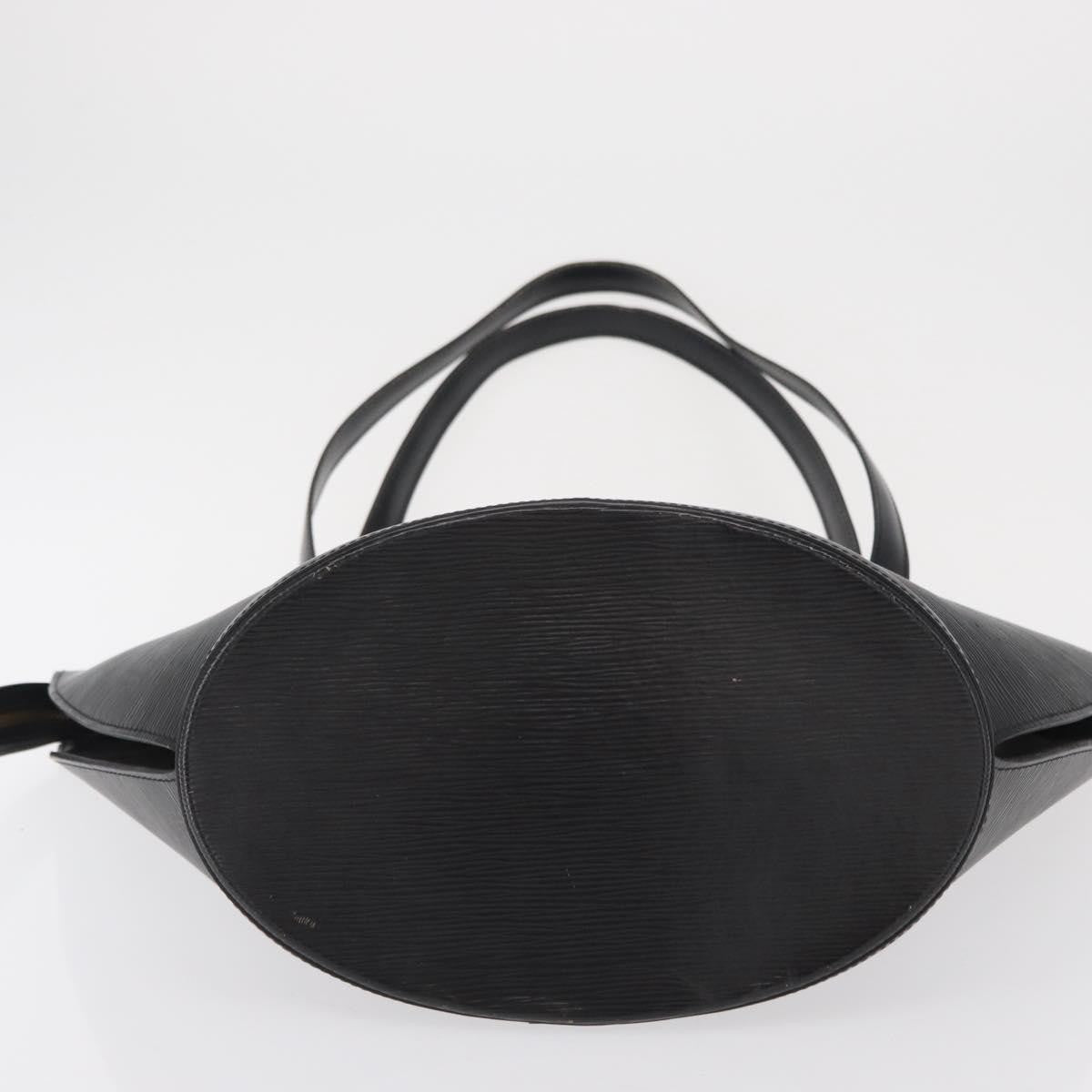 Louis Vuitton Saint Jacques Handbag Epi Leather, BLACK, LEATHER, Shoulder bag