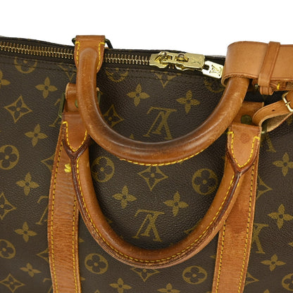 Louis Vuitton Keepall Bag Monogram Canvas, BROWN, CANVAS, Travel bag