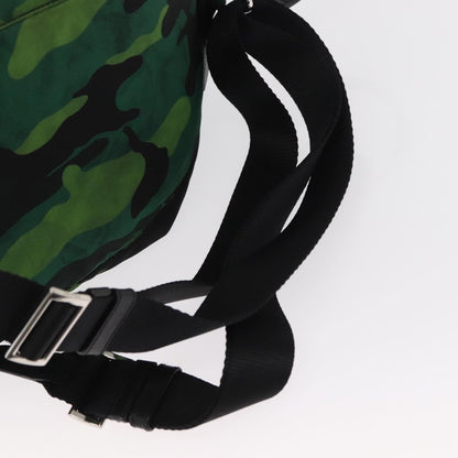 Prada Camouflage Backpack Tessuto, Green, Nylon, Backpack