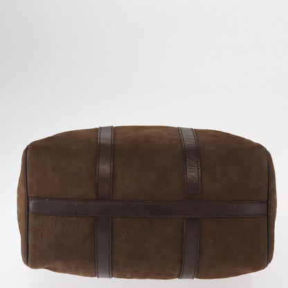 Christian Dior Vintage Trotter Boston Bag Canvas, BROWN, CANVAS, Travel bag