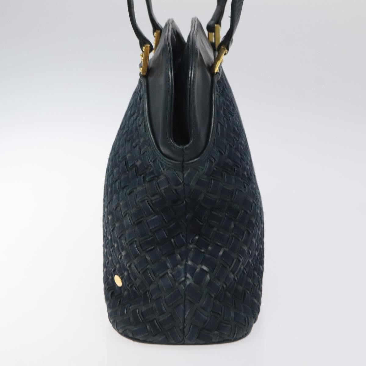 Bally Vintage Shoulder Bag Leather, NAVY, LEATHER, Shoulder bag