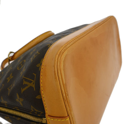 Louis Vuitton Alma Handbag Monogram Canvas, Brown, Canvas, Handbag