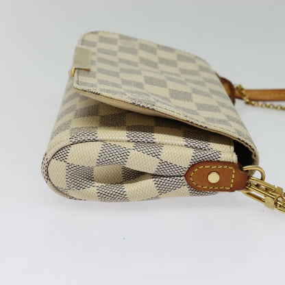 Louis Vuitton Favorite Handbag Damier, WHITE, CANVAS, Handbag