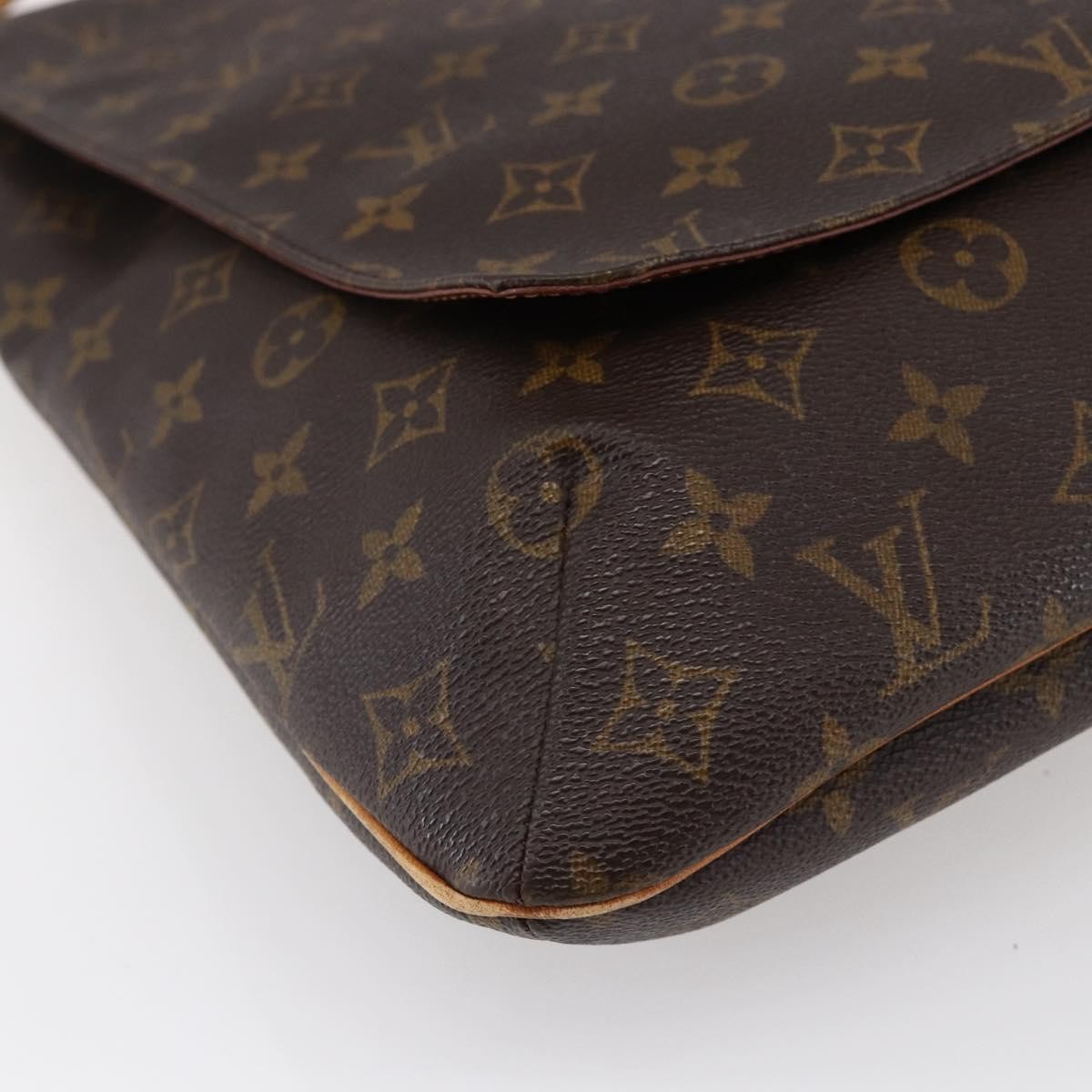 Louis Vuitton Musette Handbag Monogram Canvas, BROWN, CANVAS, Shoulder bag