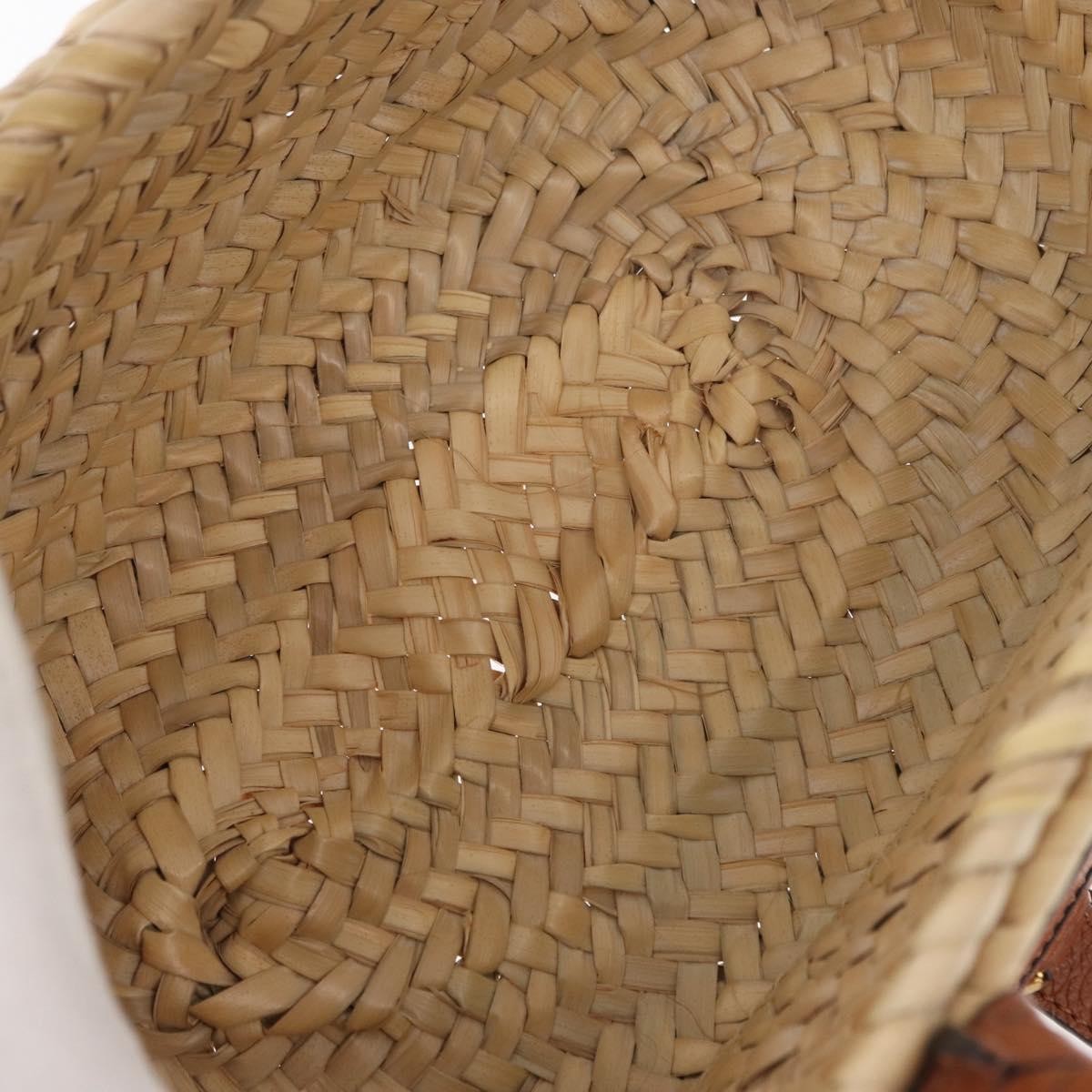 Chloe Marcie Basket Bag Raffia and Leather, BEIGE, WICKER, Handbag