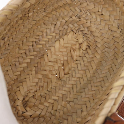 Chloe Marcie Basket Bag Raffia and Leather, BEIGE, WICKER, Handbag