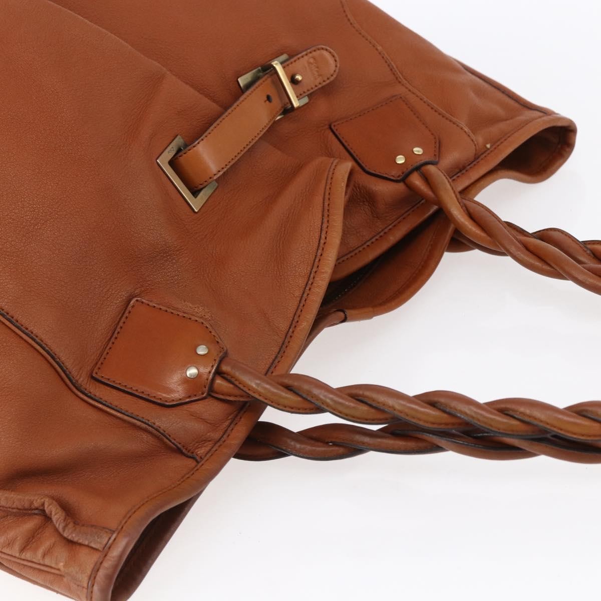 Chloe Vintage Tote bag Leather, BROWN, LEATHER, Tote bag