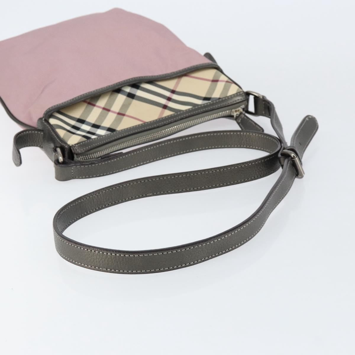 Burberry Nova check Shoulder bag Nylon, PINK, NYLON, Shoulder bag