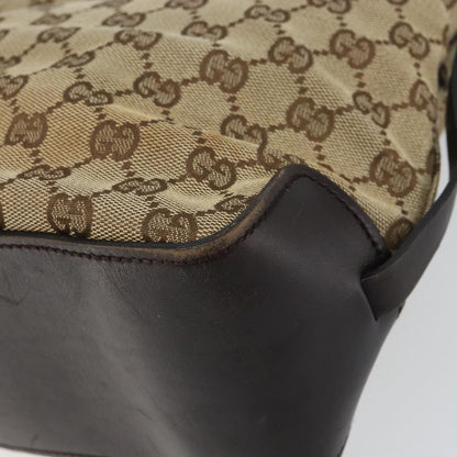 Gucci Belted Bucket Tote GG Canvas with Leather, BEIGE, CANVAS, Tote bag