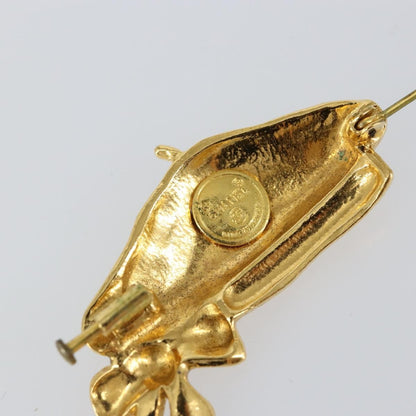 Chanel Beret Hat Brooch Gold Plated, GOLD, METAL, Brooch