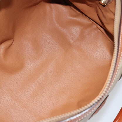 Celine Macadam Handbag Macadam with leather, BEIGE, PVC, Handbag