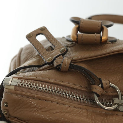 Chloe Paddington Lock Handbag Leather, BROWN, LEATHER, Handbag