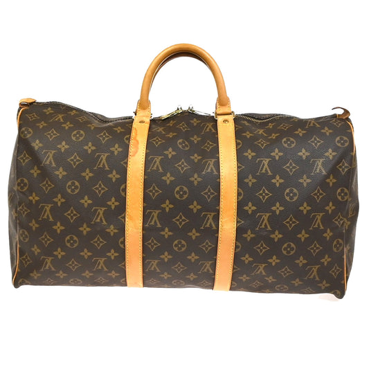Louis Vuitton Keepall Bag Monogram Canvas, Brown, Canvas, Travel Bag