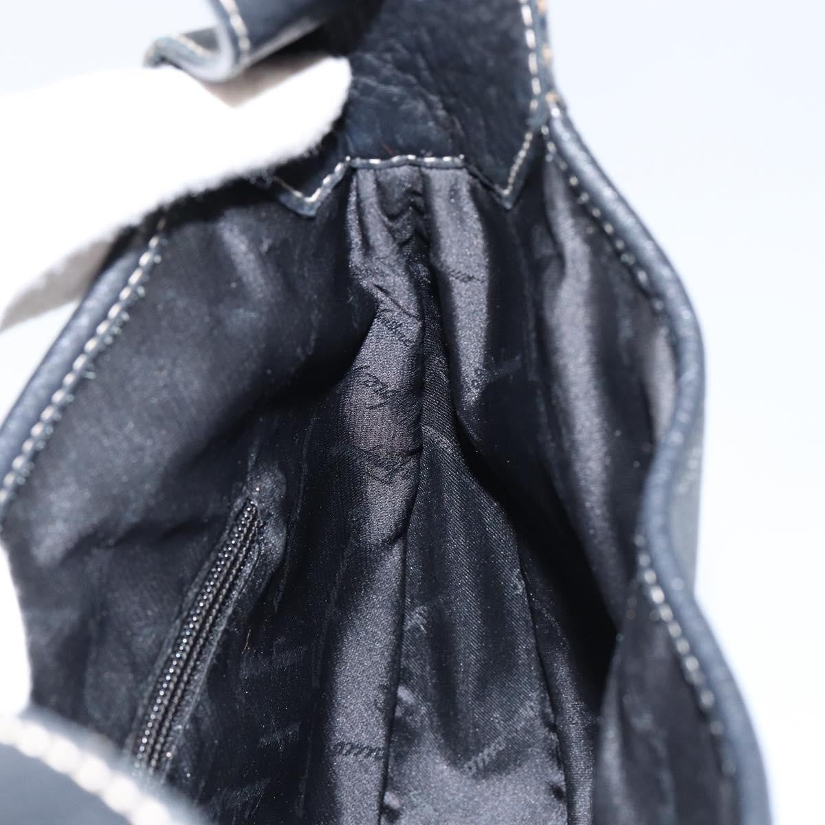 Salvatore Ferragamo Gancini Shoulder Bag Leather, BLACK, LEATHER, Shoulder bag