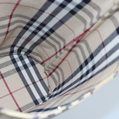 Burberry Nova check Shoulder bag Canvas, BEIGE, CANVAS, Shoulder bag