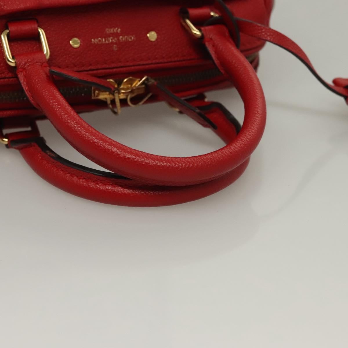 Louis Vuitton Speedy Bandouliere NM Bag Monogram Empreinte Leather, RED, LEATHER, Handbag