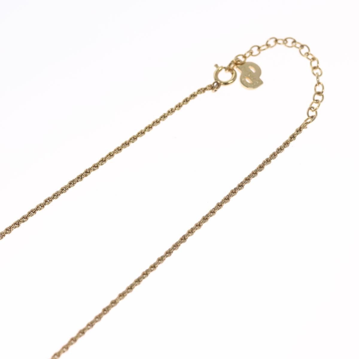 Christian Dior CD Pendant Necklace Gold-plated, GOLD, METAL, Necklace