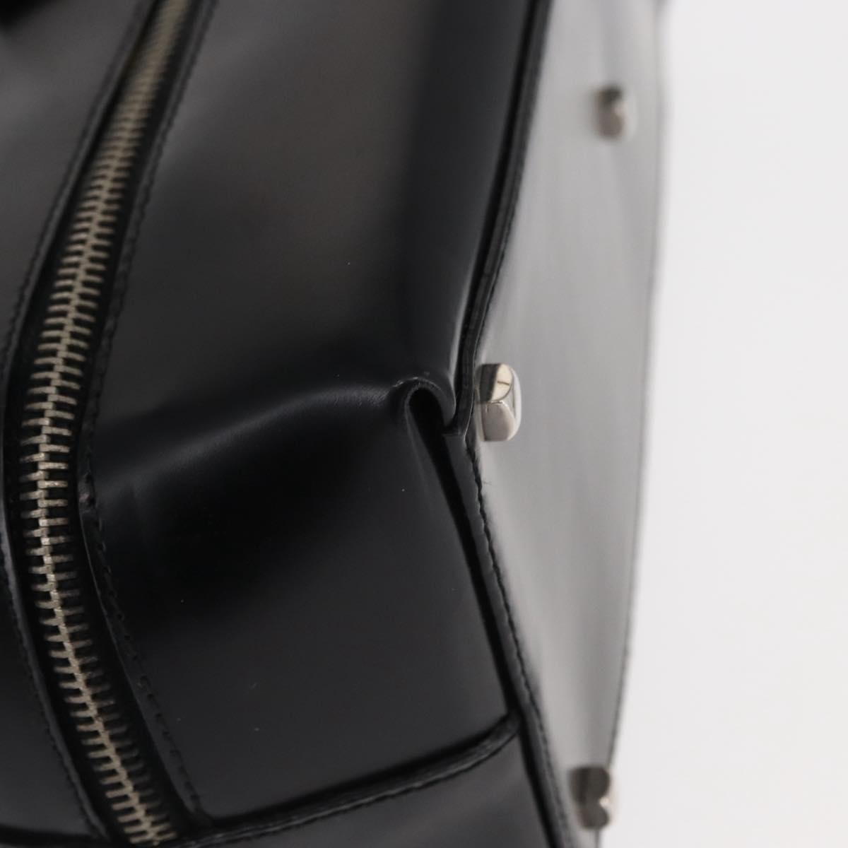 Salvatore Ferragamo Gancini handbag Leather, BLACK, LEATHER, Handbag