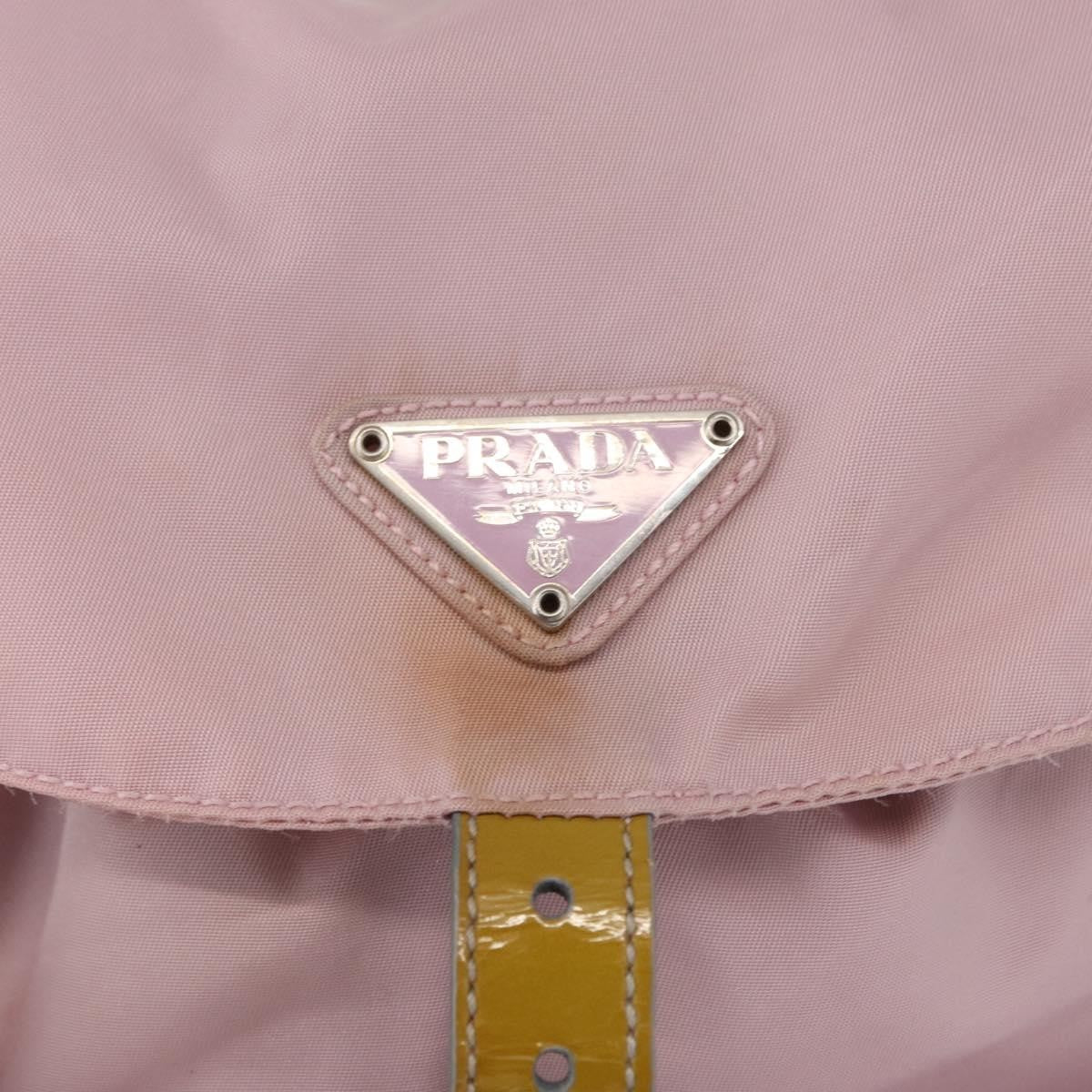 Prada Double Front Pocket Backpack Tessuto, PINK, NYLON, Backpack
