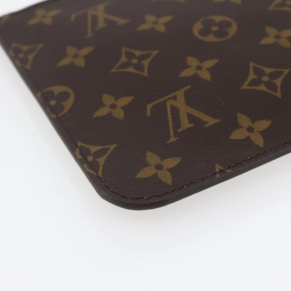 Louis Vuitton Neverfull Pochette Monogram Canvas, BROWN, CANVAS, Tote bag