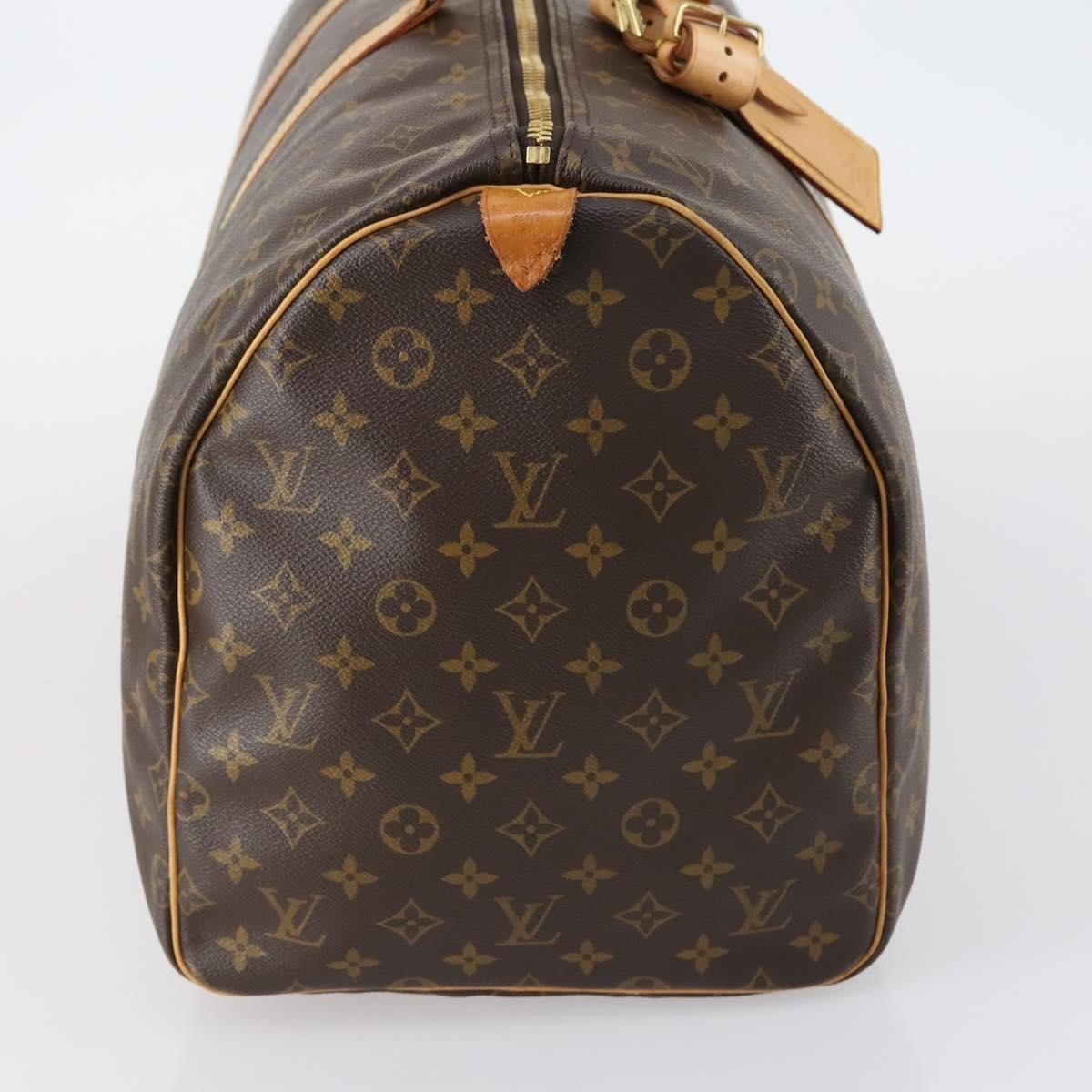 Louis Vuitton Keepall Bag Monogram Canvas, BROWN, CANVAS, Travel bag