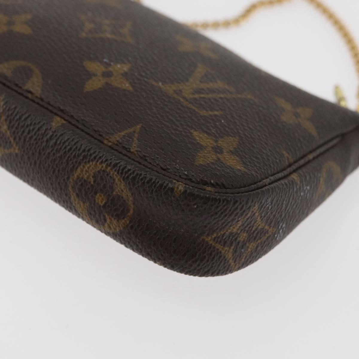 Louis Vuitton Pochette Accessoires Monogram Canvas, Brown, Canvas, Clutch