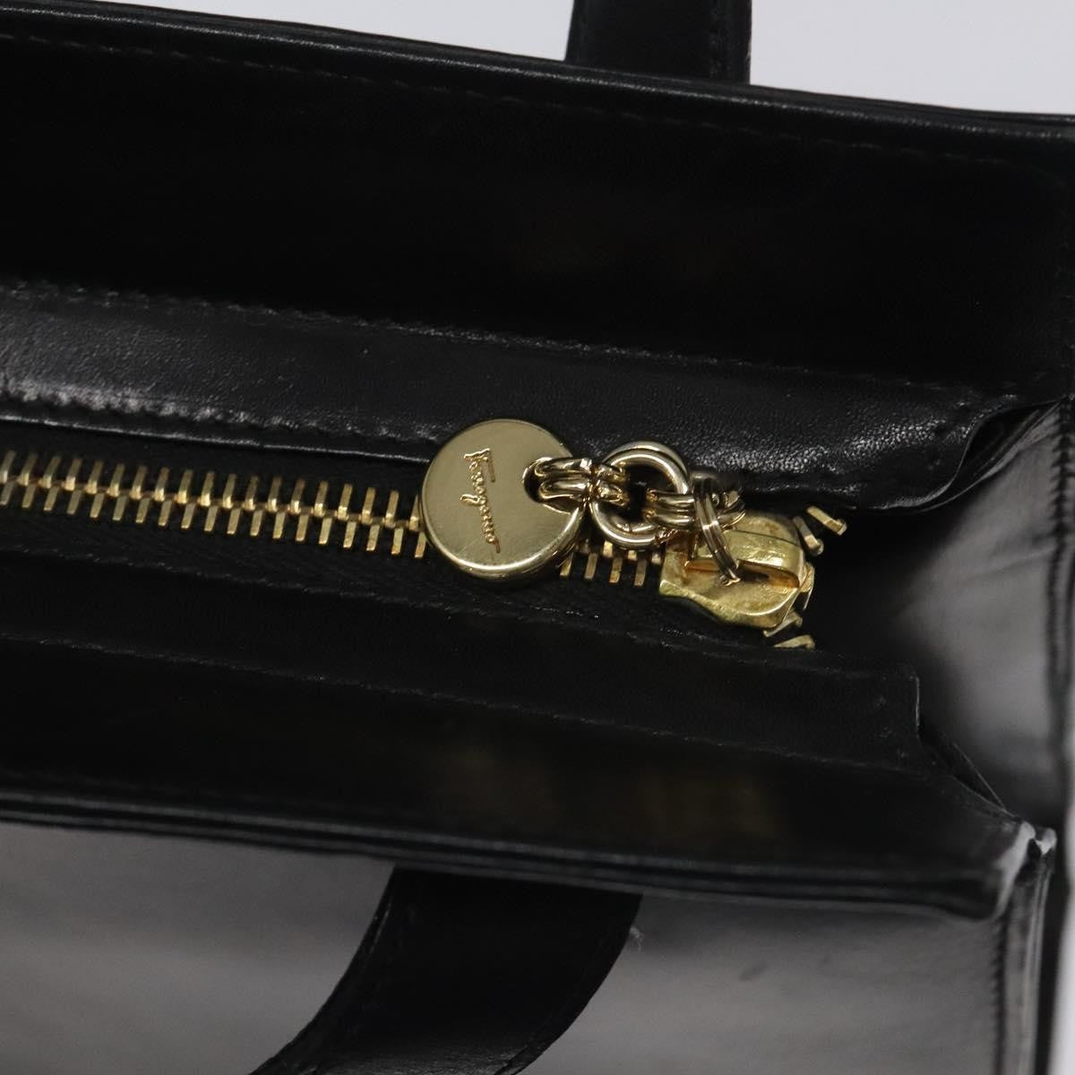 Salvatore Ferragamo Vara shoulder Bag Leather, BLACK, LEATHER, Shoulder bag