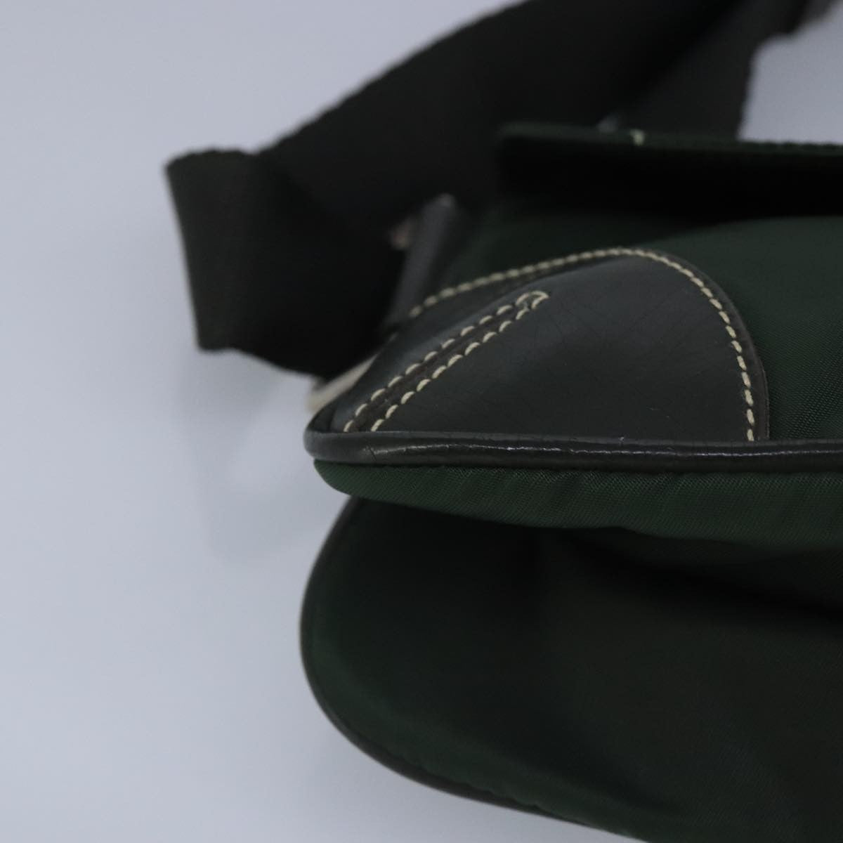 Prada Waist Bag Nylon and leather, KHAKI, NYLON, Shoulder bag