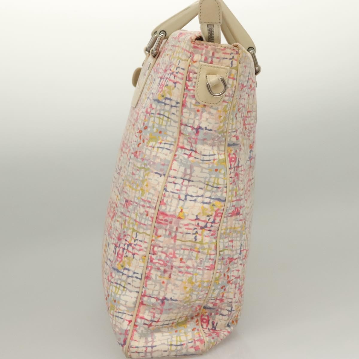 Chanel Vintage CC clover tote Canvas, PINK, CANVAS, Tote bag