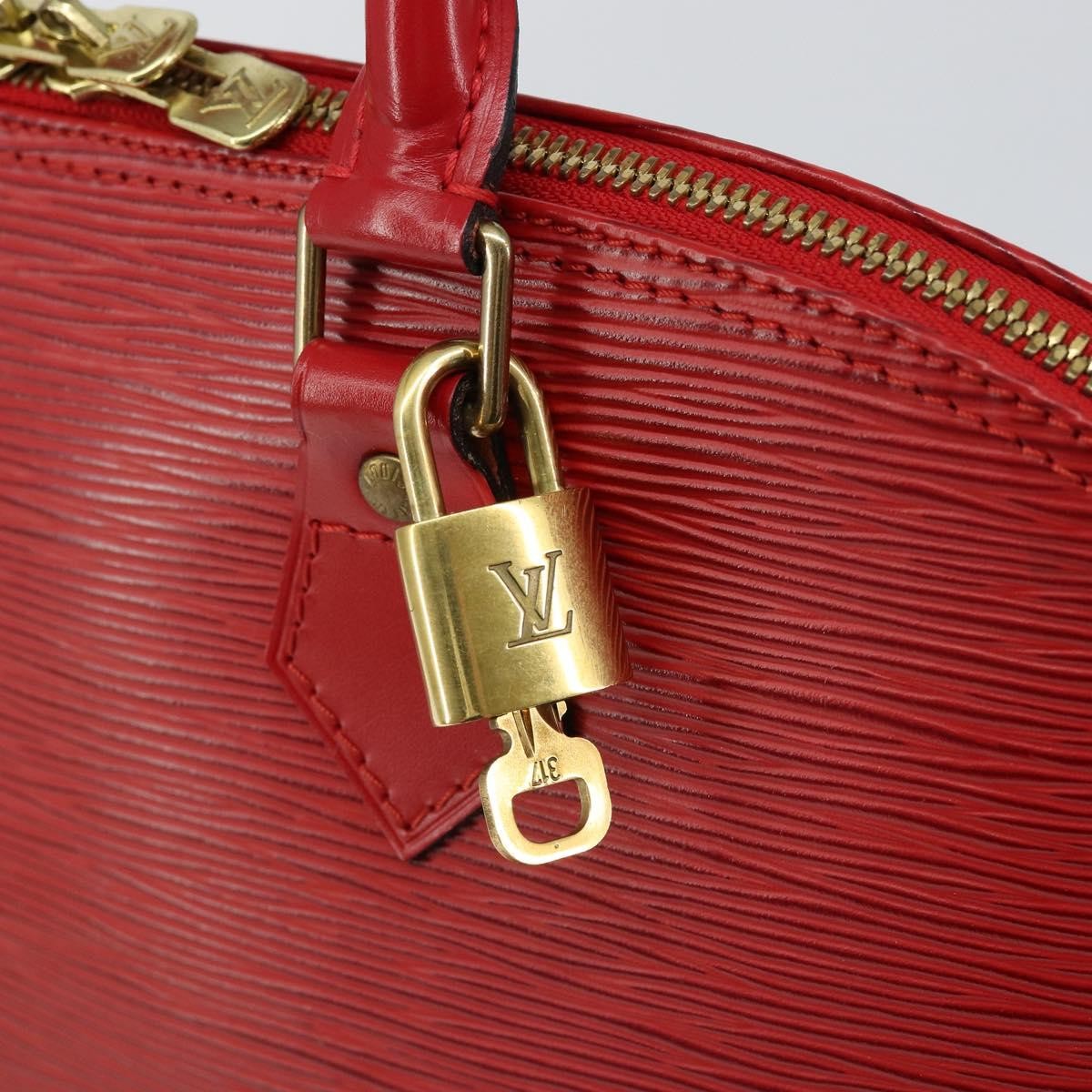 Louis Vuitton Alma Handbag Epi Leather, RED, LEATHER, Handbag