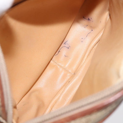 Celine Macadam Shoulder Bag PVC Leather, BEIGE, CANVAS, Shoulder bag