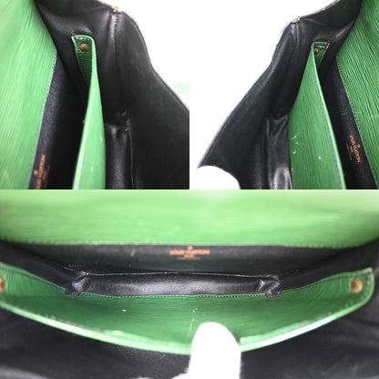 Louis Vuitton Cartouchiere Handbag Epi Leather, GREEN, LEATHER, Handbag