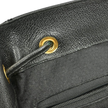 Gucci Vintage Bamboo Backpack Suede, BLACK, SUEDE, Backpack