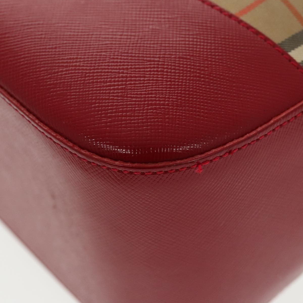 Burberry Nova Handbag Check Pattern, BEIGE, CANVAS, Handbag