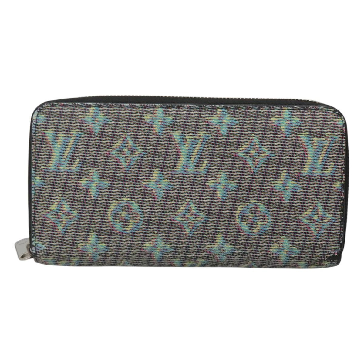 Louis Vuitton Zippy Wallet NM Monogram LV Pop, GREEN, CANVAS, Wallets