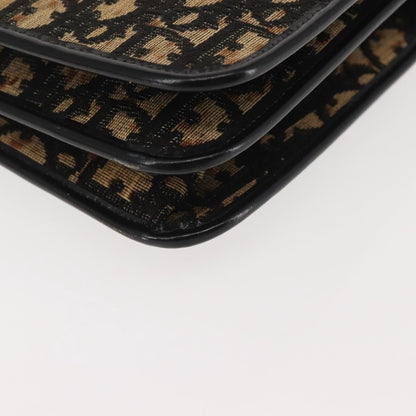 Christian Dior Vintage Trotter Shoulder Bag Canvas, NAVY, CANVAS, Shoulder bag