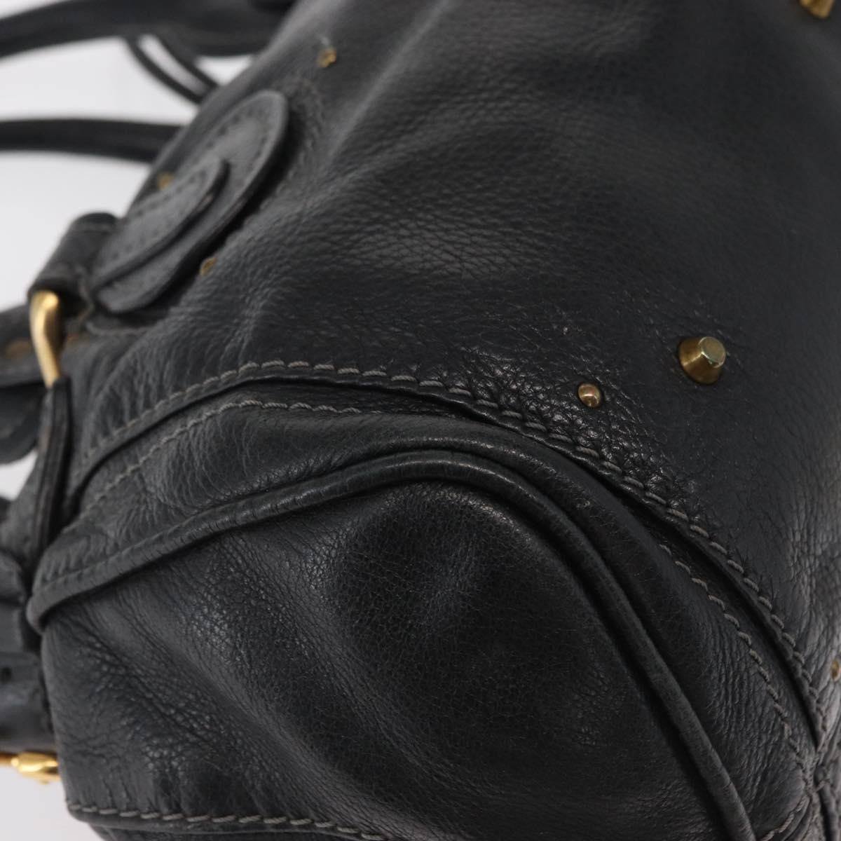 Chloe Pure Paddington Satchel Leather, BLACK, LEATHER, Handbag